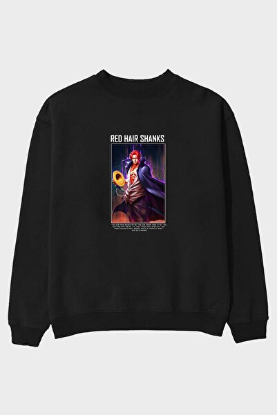 Ankhises Shanks Чорна оверсайз-светр з принтом спереду, чоловічий та жіночий,...