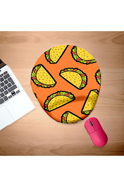 UcuruStore Πολυλειτουργικό οβάλ μαξιλαράκι ποντικιού με στήριγμα καρπού Multi...