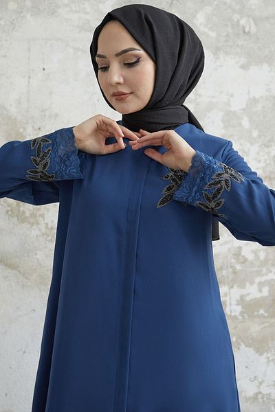 InStyle Ferace με πέτρες λουλουδιών στη λαβή - Indigo