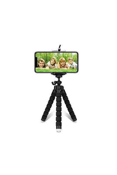 Vigor Ahtapot Tripod Esnek Sünger Tripod Siyah