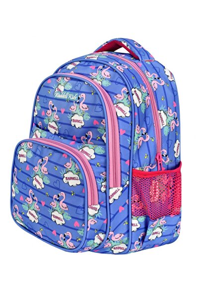 Puzmo Waddell Blue Flamingo School Bag and Lunchbox Set - Girl