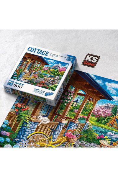 Ks Games 500 Piece Colorful Home Puzzle by the Lake