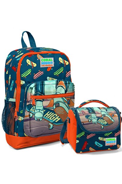 Coral High Шкільний рюкзак та набір для харчування для хлопчиків - Скейтборд