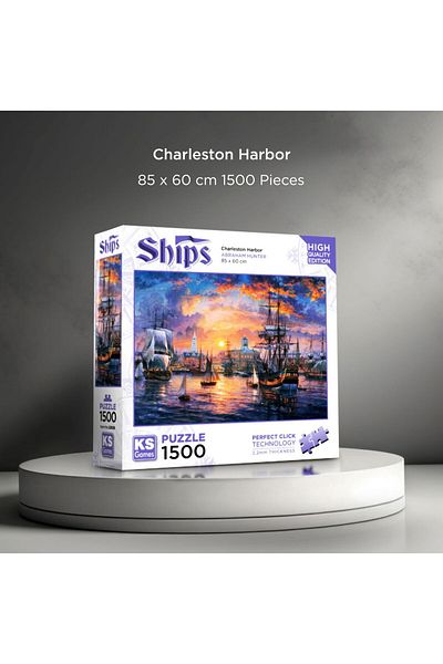 Ks Games 1500 Piece Charleston Port Puzzle