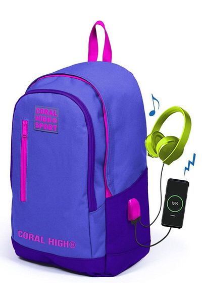 Coral High Set de genți sport lavandă violet pentru liceu