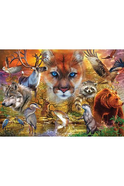 Ks Games 1000 Puzzle - North American Animals