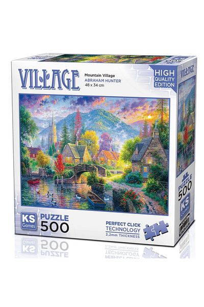 Ks Games 500 Piece Mountain Village Puzzle