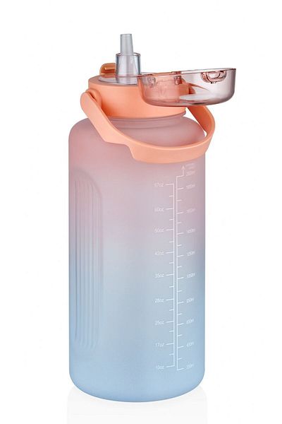 Vagonlife 2000 ml Mega Size Color Flask - Orange - (2 LITERS)