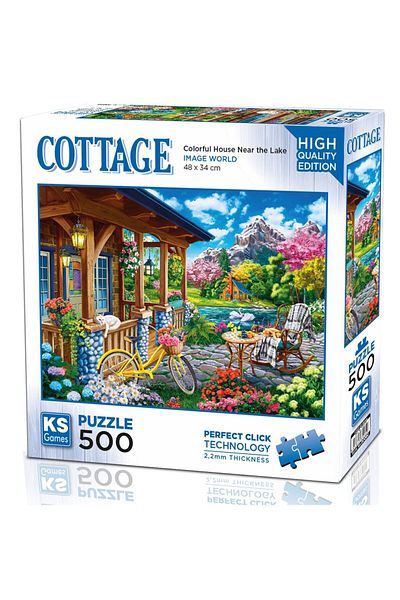 Ks Games 500 Piece Colorful Home Puzzle by the Lake