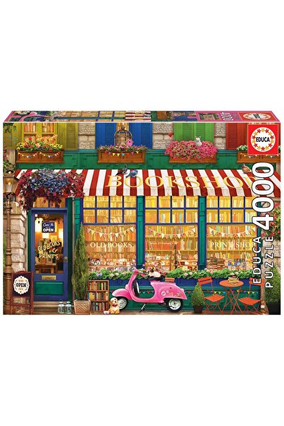 EDUCA Puzzle 4000 Parça Nostaljik Kitap Dükkanı 18582