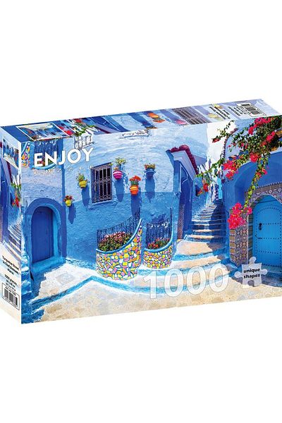 Enjoy Puzzle استمتع بألغاز 1000 قطعة - شارع فيروزي في المغرب