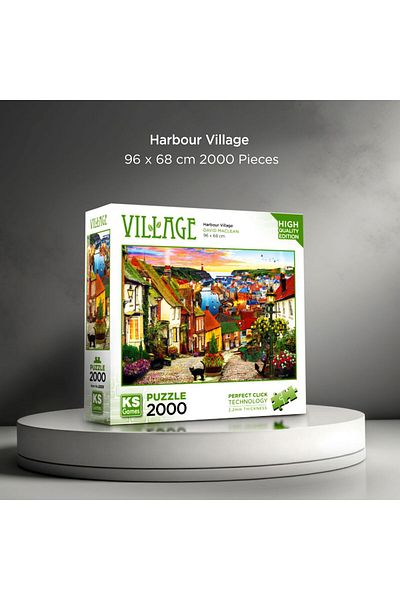Ks Games 2000 Piece Harbor Village Puzzle