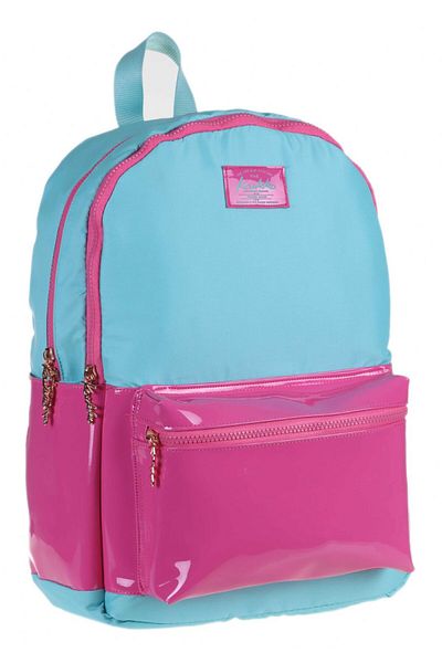 KAUKKO Piele Turcoaz-roz Rucsac Scoala Si Zilnic - Piele Lacuita