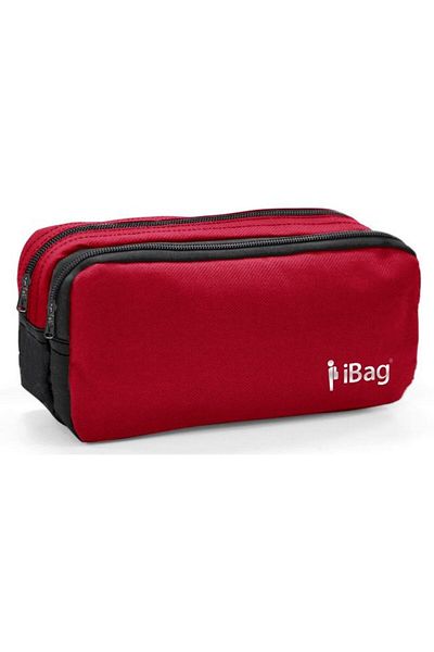Yaygan Çanta Ibag Two-Compartment Red-Black Girl and Boy Pencil Bag - 12007