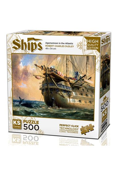 Ks Games Hms Agamemnon In Atlantic 500 Piece Puzzle
