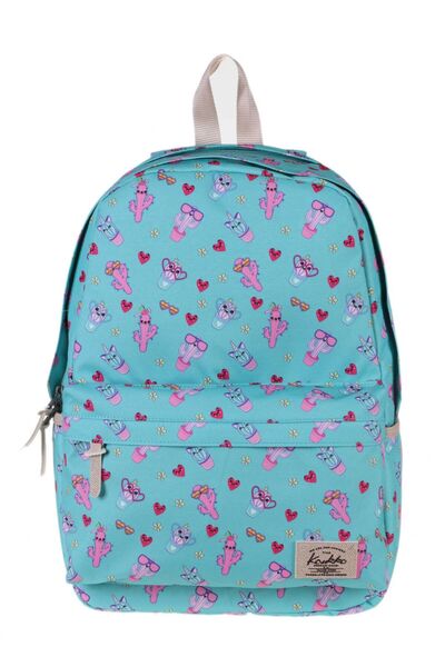 KAUKKO Nature Turkuaz Кактус Рюкзак для початкової та середньої школи