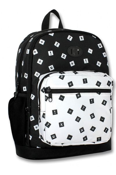 ÜMİT ÇANTA Ümit Bag Four Compartment Black and White Primary School Bag and Pen Bag Set - Girls and Boys