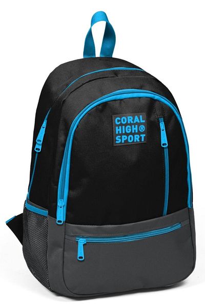 Coral High Sport Black-gray Primary School, Junior High School and Daily Backpack