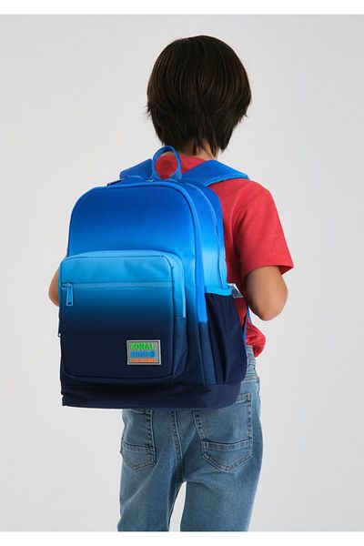 Coral High Set rucsac și geantă de prânz pentru școală primară pentru băieți - gradient bleumarin