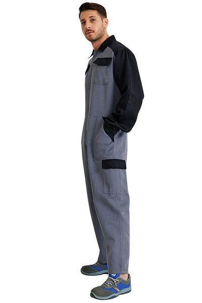Şensel Salopetă de lucru Ecologi - Gri și Negru - 55e882 Îmbrăcăminte de lucru - Uniformă