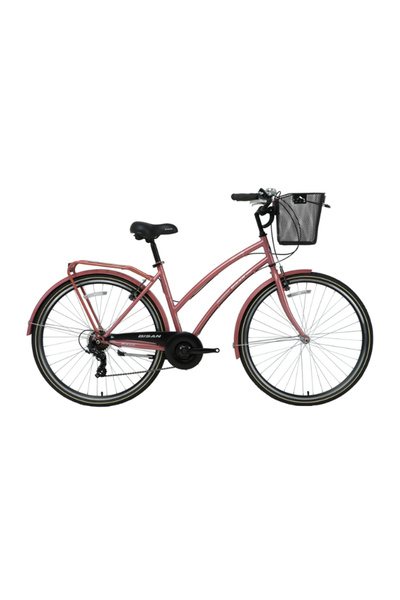 Bisan Serenity S - 28 Jant 19'' 48cm Kadro Şehir Bisikleti - Pudra Pembe Siyah