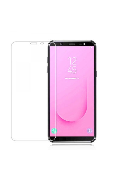 Nettech Samsung Galaxy J800 J8 Uyumlu Kılıf Dostu Ön Koruma Cam Ekran Koruyucu