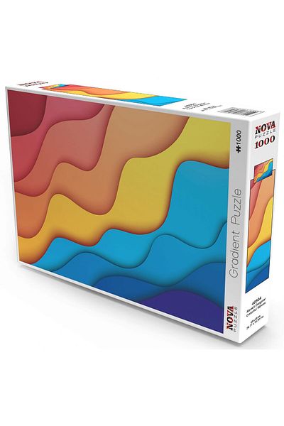 Nova Puzzle 1000 Pieces Colorful Waves Puzzle