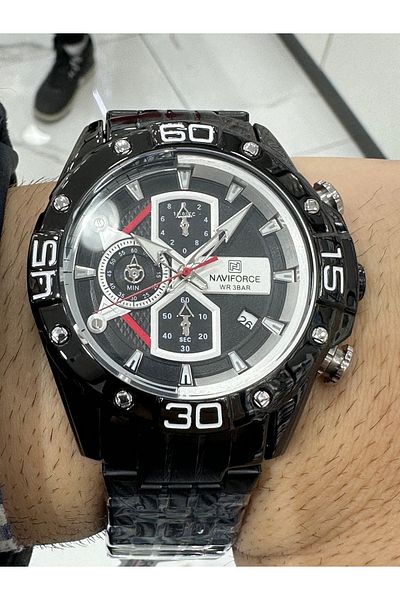 Naviforce New Model Men's Watch with Stopwatch Active Indicator Nf-8018
