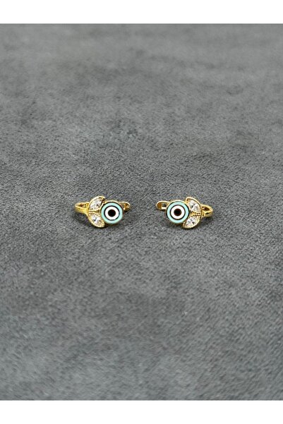 ARSLANTAŞ 1989 8 AYAR ALTIN NAZAR BONCUKLU ÇOCUK KÜPESİ