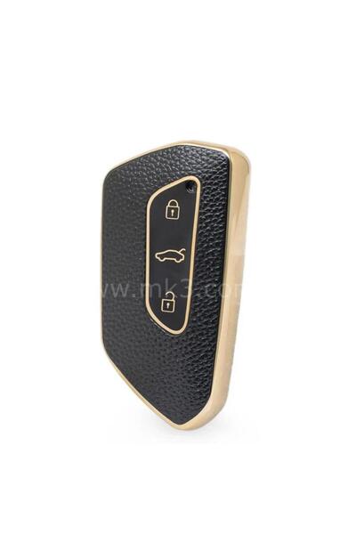 ŞENYILDIZ AKSESUAR حافظة حماية مفاتيح فاخرة متوافقة مع Seat Leon Fr Mk4 وGolf...