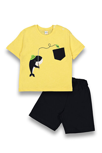 MUTTİ الحوت التطريز الطفل السراويل تي شيرت الاطفال مجموعة