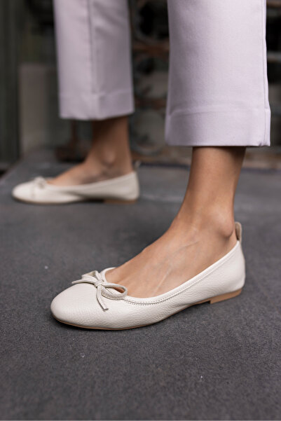 ANGELİNA JONES LUMBO ŽENSKE BEŽ RAVNE CIPELE Koža