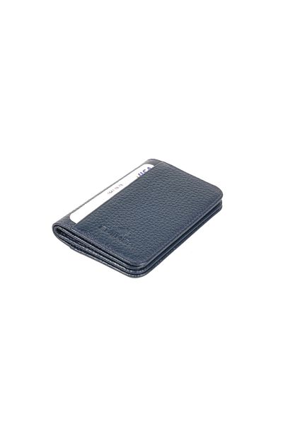 Eminsa Black Genuine Leather Card Holder