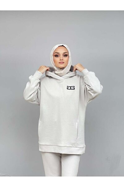 Garzia İtalia Kapüşonlu Kesik Detaylı Sweatshirt
