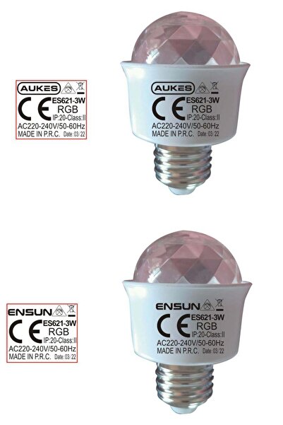 Aukes rgb disko lambası