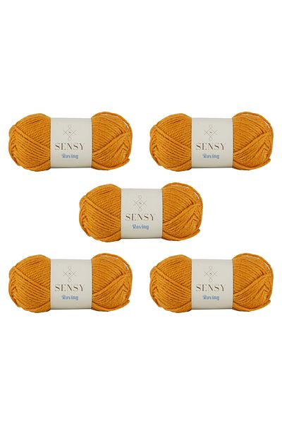 SENSY Roving Hand Knitting Yarn 5 τεμάχια Weft Beanie Yarn Πουλόβερ Poncho Yarn Cardigan Yarn Μάλλινο πλεκτό νήμα