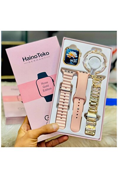 DigiMonster G9  Mini Amoled Ekranlı Bilezik Hediyeli 3 Kordonlu Şık  Saati