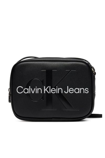 Women bag Calvin klein Re-Lock Camera Bag Ostrich K60K608588-BAX Black  Synthetic - R O Z A N A S
