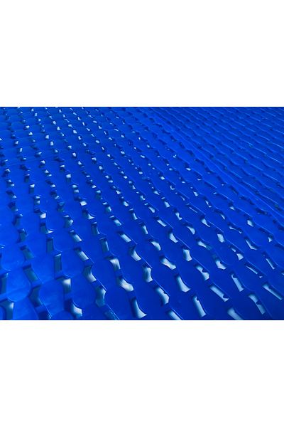 Gerçektrend بلاط أرضيات بلاستيكي لتقويم العظام، شبكة أرضية، حصيرة حمام، موديل 33x33x1,2 (4 قطع)