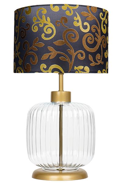 MINIMAL ETICARET VE BILGI TEKNOLOJILERI Intense Transparent Gold Glass Lampshade