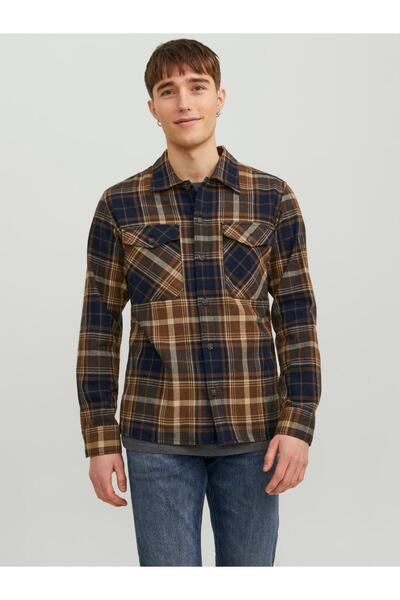 Jack & Jones Jack&jones Jjeeddıe Overshırt Ls Erkek Gömlek 12235986