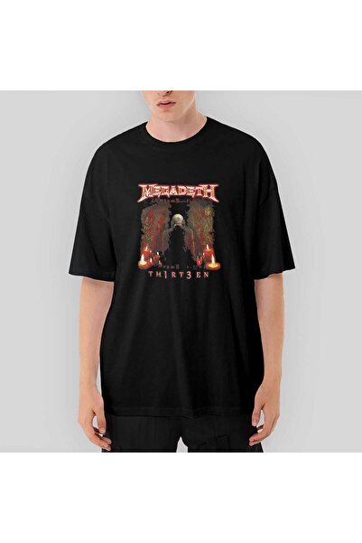 Z zepplin Megadeth Thirteen Oversize Black T-Shirt