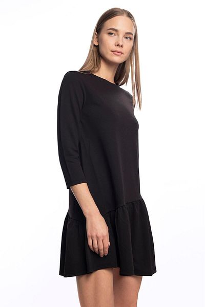 Miss Murem Casual Skirt Polyester Dress-black
