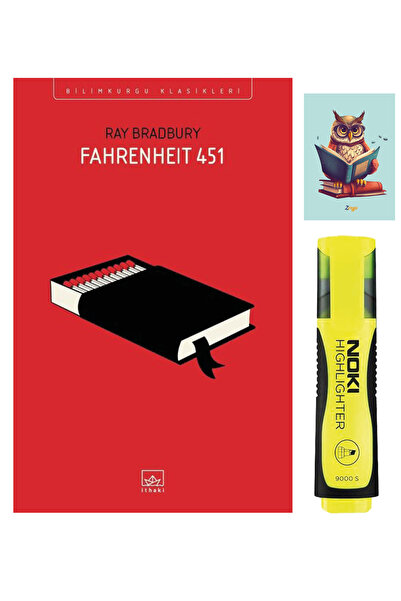 İthaki Yayınları Fahrenheit 451 - 9786053757818 - Ray Bradbury - Sarı Fosforl...