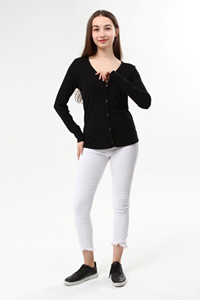 Miss Murem Ks zapínaný provázkový Cardigan-černý