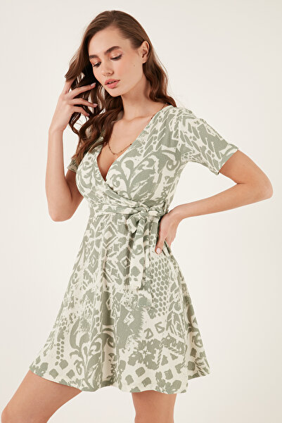 Lela Φόρεμα με μοτίβο με διπλό στήθος με κανονική εφαρμογή 5865723