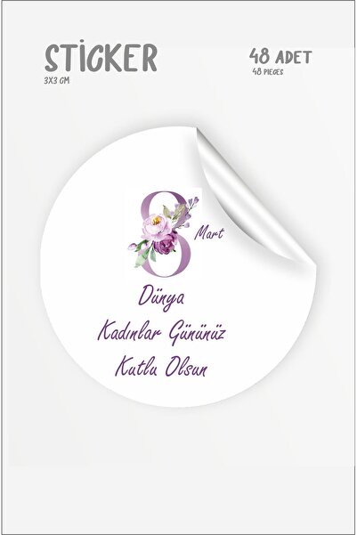 43 cici süsler organizasyon 8 mart dünta kadınlar günü paket eiketi 48 adet y...