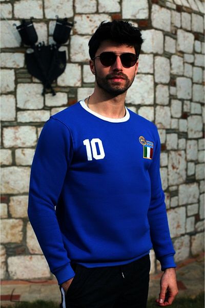 OFFSIDESIGN Azzurri - Ιταλία Ρετρό Φούτερ