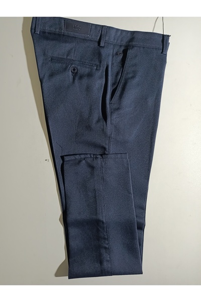 ATLIHAN klasik yan cep oxfort keten pantolon