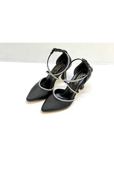 KAFKASLAR AYAKKABI Călcâi cu călcâi Cruce Pietre Conexiune față și spate pant...